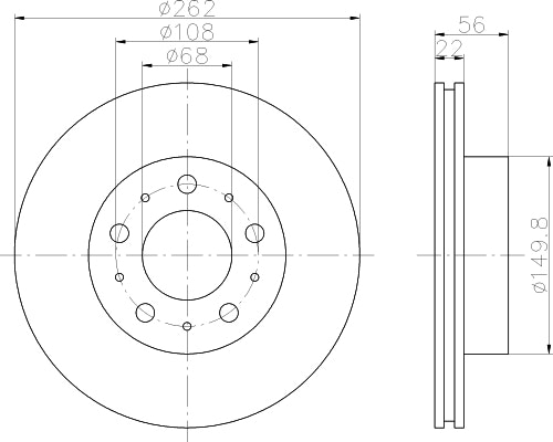 NF PARTS stabdžių diskas NF1699231